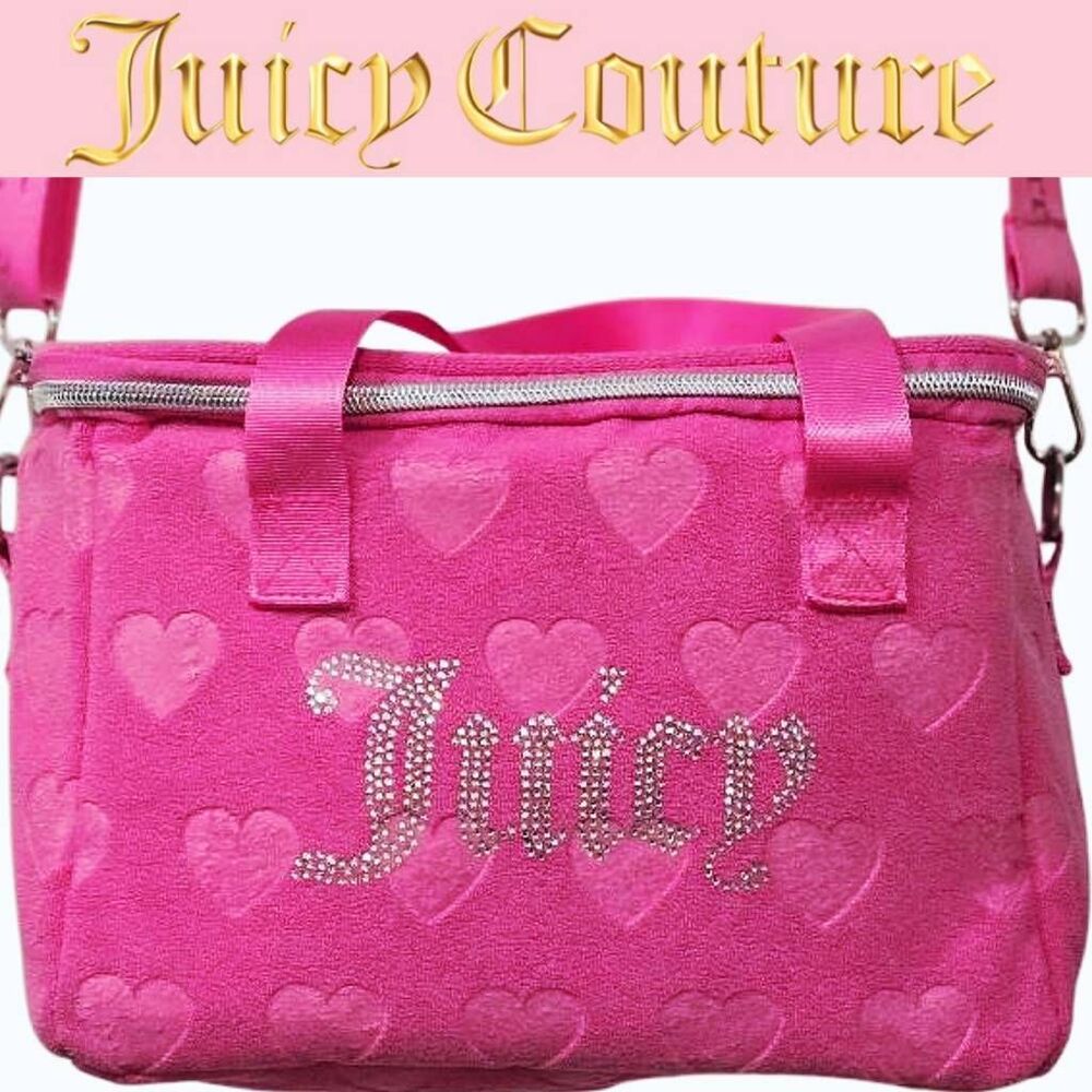Juicy Couture Velour Heart Insulated Cooler Bag
